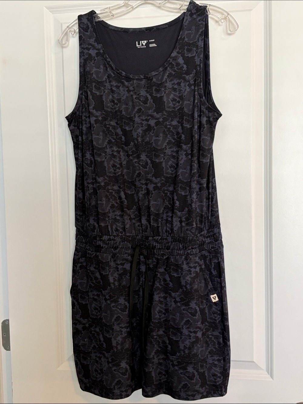 LIV by Habitat Black Patterned Sleeveless Romper NWOT NEW